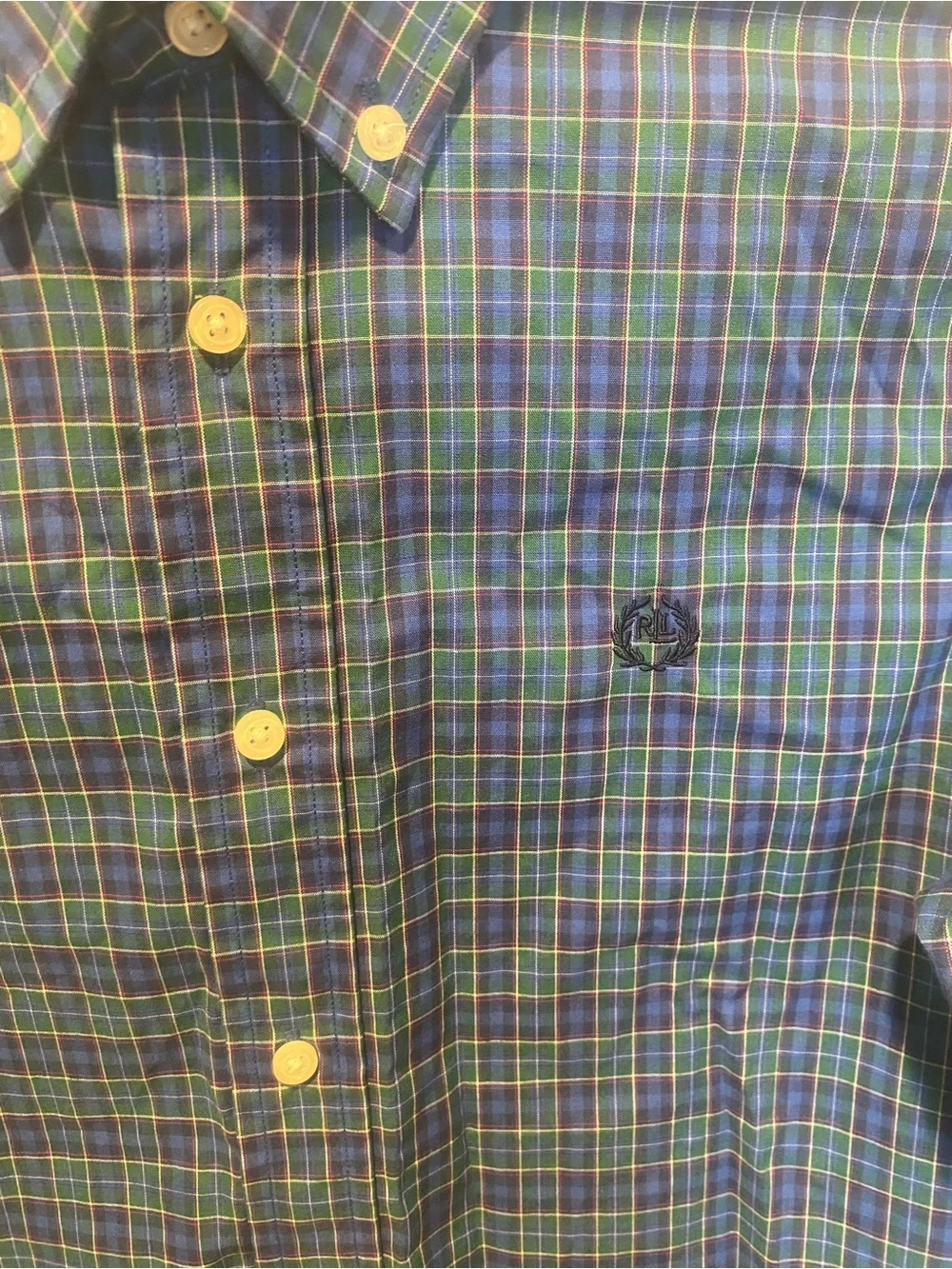 Ralph Lauren logo made collar